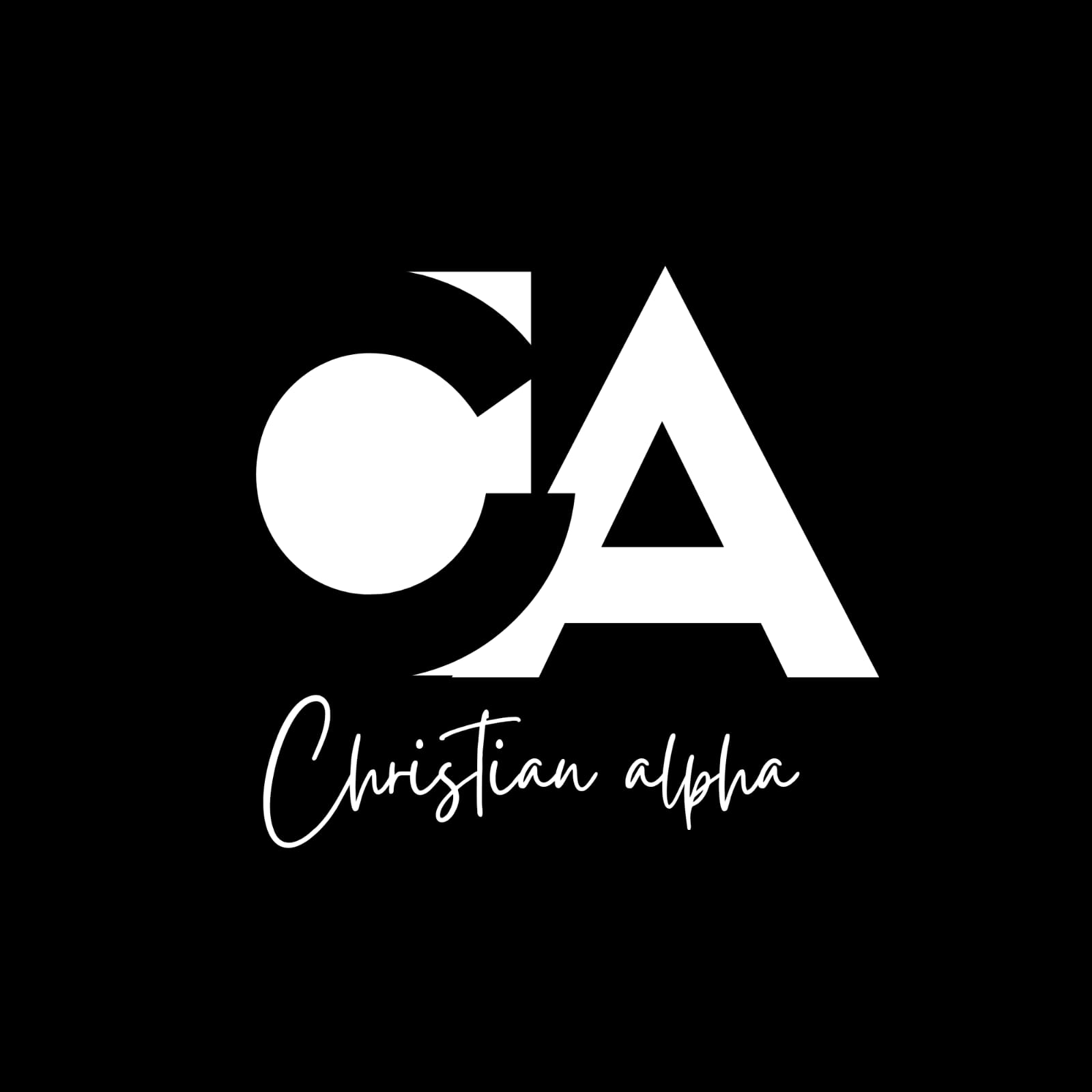 Christian Alpha — Logo black and white